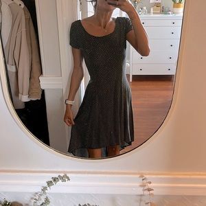 Hi/lo Polka dot twirly dress